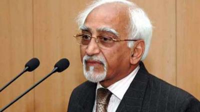 Former vice-president Hamid Ansari