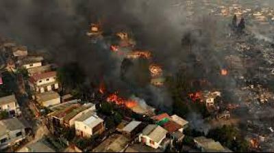 Chile declares state of emergency in Valparaiso due to wildlife fire