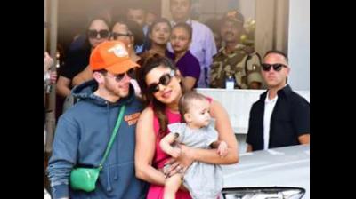 Priyanka Chopra, Nick Jonas & Daughter Malti Marie