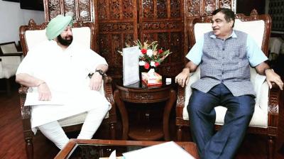 Capt Amarinder Singh and Nitin Gadkari