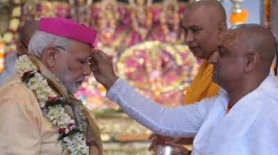 PM Narendra Modi performs special prayers at Janaki Temple in Nepal