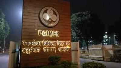 Director Vivek Lal highlighted PGIMER's leadership in utilising government health initiatives to support vulnerable populations. File Photo.