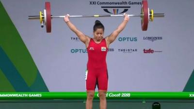 Indian weightlifter Sanjita Chanu