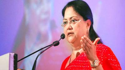 Rajasthan Chief Minister Vasundhara Raje