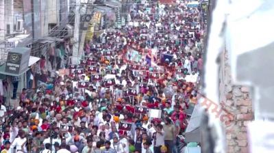 Candle March in memory of Sidhu Moose Wala