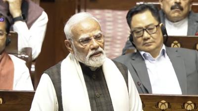 Opposition walks out of Rajya Sabha during PM Modi's speech in Rajya Sabha