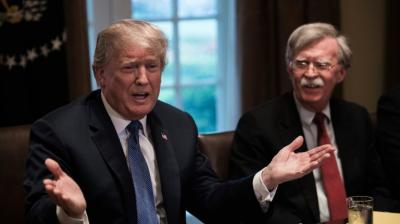 John Bolton and Donald Trump