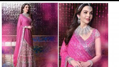 Nita Ambani Dons Pink Falguni Shane Peacock Lehenga At Anant Ambani's Sangeet Ceremony