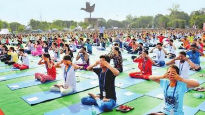 Celebrating International Yoga Day in Chandigarh