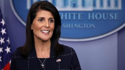 The US envoy to United Nations Nikki Haley