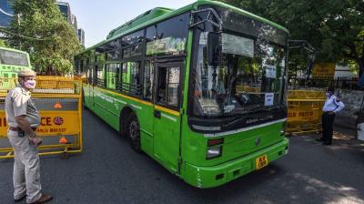 Delhi public buses