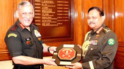 Army chief General Bipin Rawat met his Bangladeshi counterpart General Aziz Ahmed