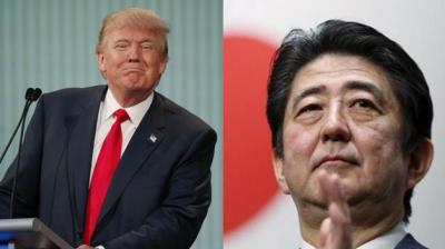Trump hosts Japan PM