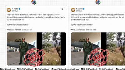 PIB Busts Fake News: No IAF Pilot  Shivangi Singh Captured, No Explosions at Srinagar Airport