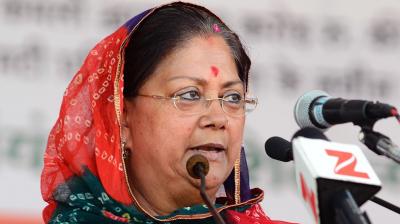 Chief Minister Vasundhara Raje