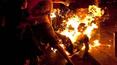 3 persons were charred to death