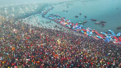Millions converge at  Sangam for historic Mahakumbh 2025: over 1 crore devotees take holy dip on day 1