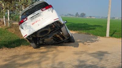 Nabha MLA Gurdev Singh Dev Mann Escapes Unhurt After Vehicle Accident