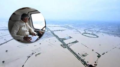 Cyclone Montha: Andhra Pradesh CM Chandrababu Naidu Conducts Aerial Survey of Damages