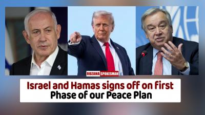Israel, Hamas Sign 1st Phase of a ‘Peace Plan', Announces Trump; Netanyahu: Victory of Israel