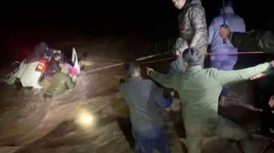 Poonch Tragic Accident: Two Go Missing, Seven Rescued after Car Falls into River