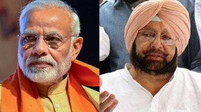 Narendra Modi and Capt Amarinder Singh