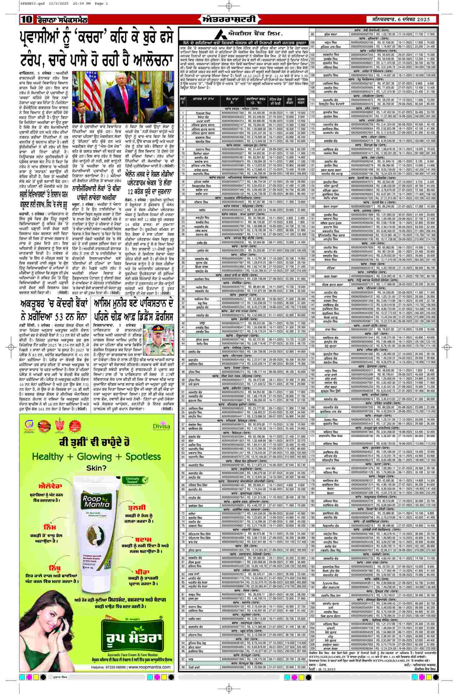 06 Dec 2025, Page 10 Majha Edition | Rozana Spokesman Epaper [ Majha News ]