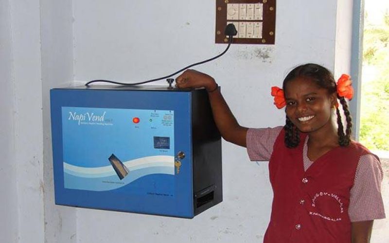 Kerala became the first state to install sanitary napkin vending machines in schools