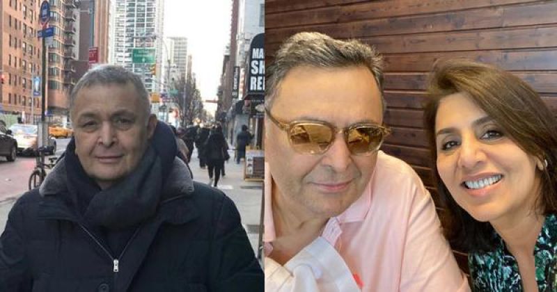 Rishi Kapoor with his wife