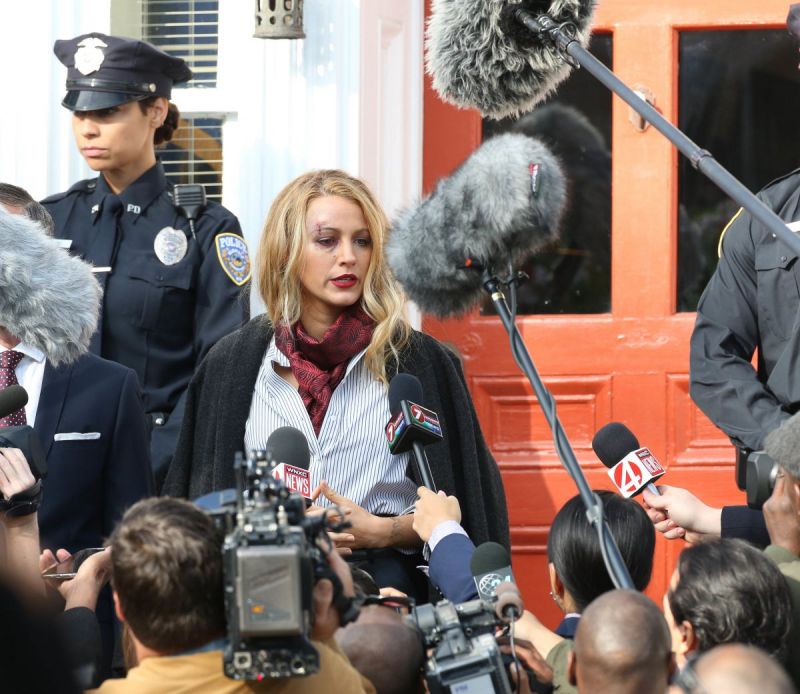 Blake Lively on the Set of A Simple Favor in Toronto