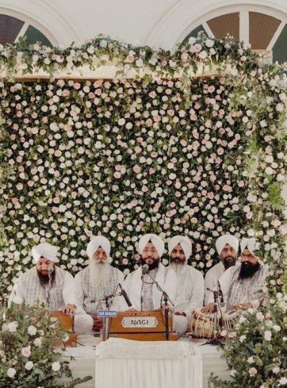 Parineeti Chopra, Raghav Chaddha Seek the Blessings at the Gurudwara on their Engagement ceremony, Akal Takht Sahib Jathedar  Giani Harpreet Singh also attended the ceremony and blessed the couple 
