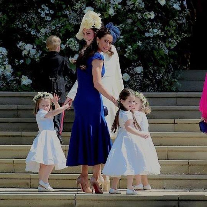 Kate Middleton with her kids at Prince Harry and Meghan Markle at royal wedding
