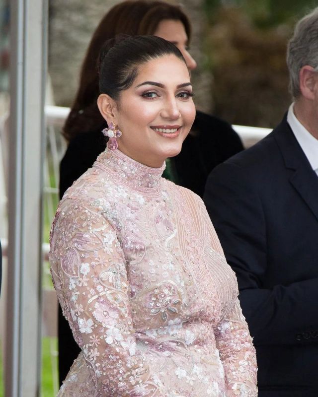 Haryanvi Star Sapna Choudhary Makes her Debut at Cannes 2023 Red Carpet