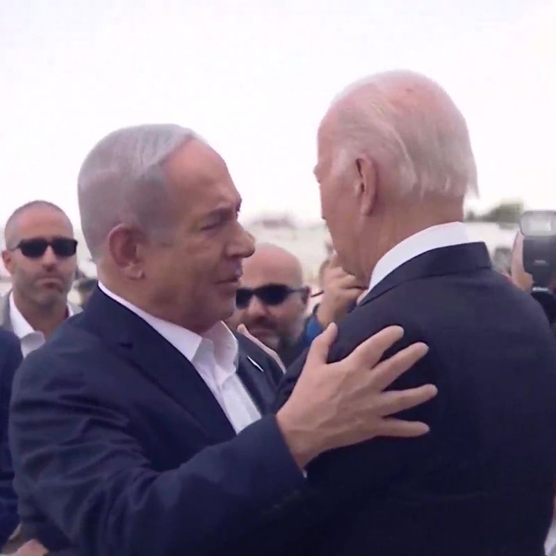 US President Biden Arrives in Israel Amid Israel-Hamas Conflict, Welcomed by PM Netanyahu