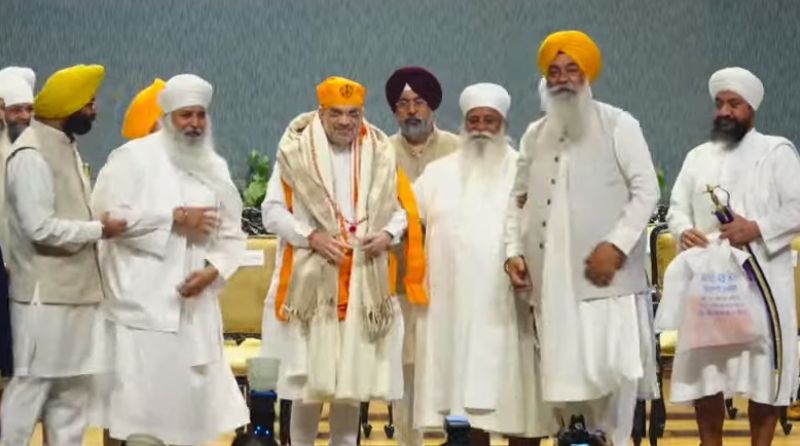 Home Minister Amit Shah Honored by Delhi Sikh Gurdwara Parbandhak Committee at Special Event