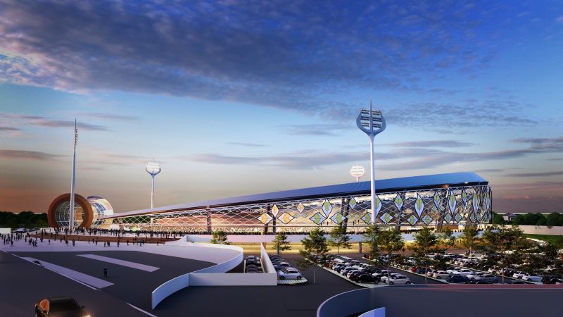 Prime Minister Narendra Modi laid the foundation stone of the International Cricket Stadium in Varanasi
