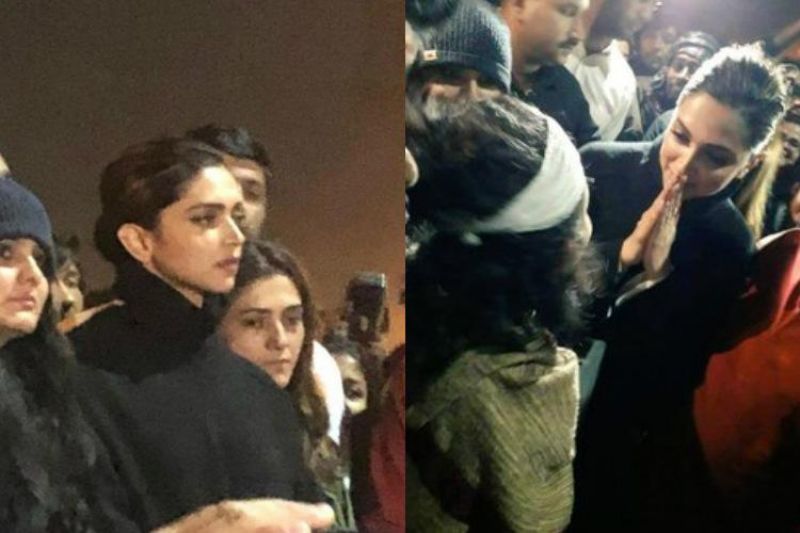 Deepika Padukone joins students at JNU during protest