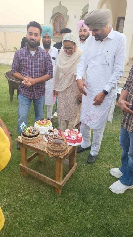 Sidhu Moose Wala's Father Celebrates Mother Charan Kaur's Birthday on May 16. Balkaur Singh extended Best Wishes to her.
