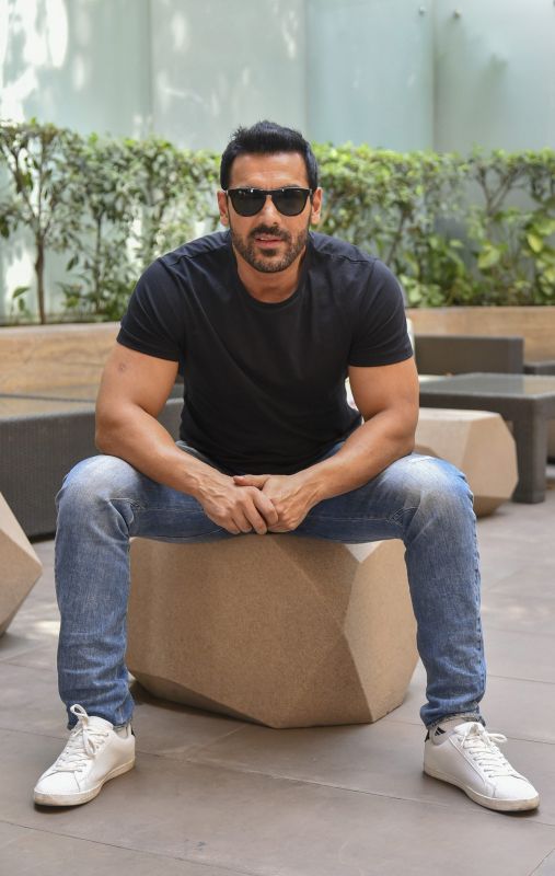 John Abraham in New Delhi