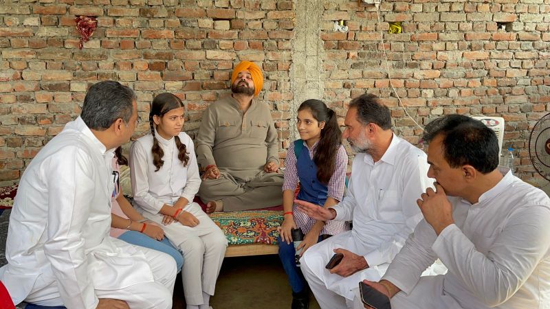 Navjot Singh Sidhu broke his fast today