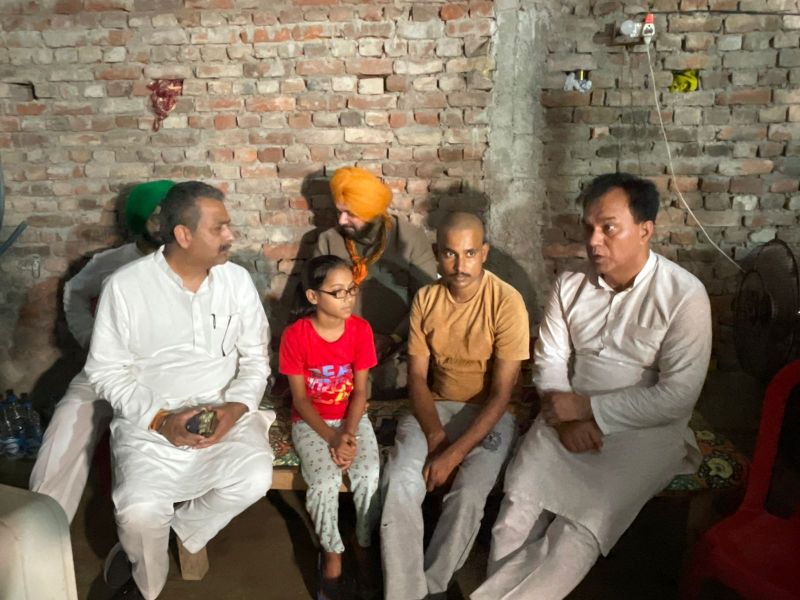 Navjot Singh Sidhu broke his fast today