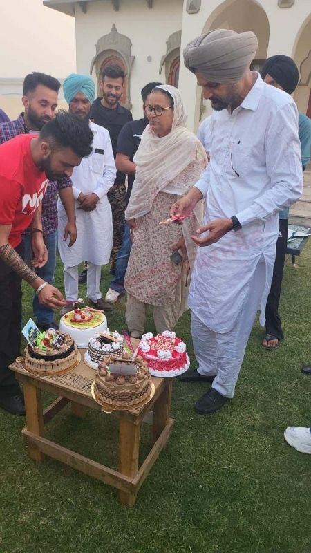 Sidhu Moose Wala's Father Celebrates Mother Charan Kaur's Birthday on May 16. Balkaur Singh extended Best Wishes to her.
