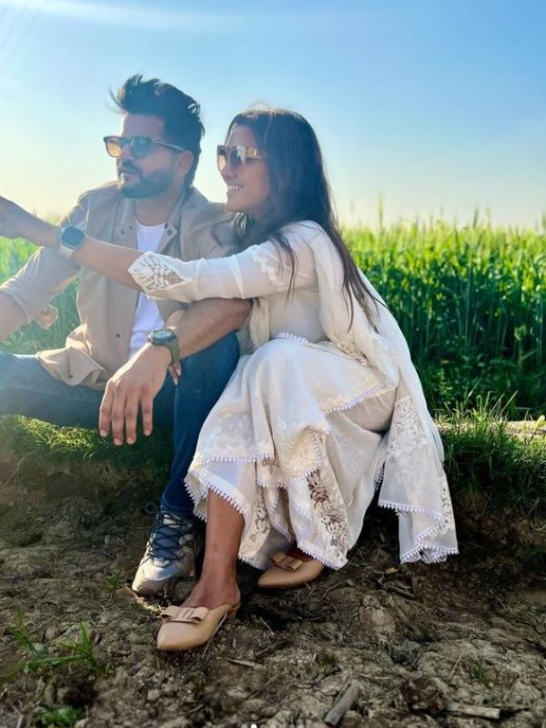 See Pics Cricketer Suresh Raina Visits Wife Priyankas Nanas village for the 1st time