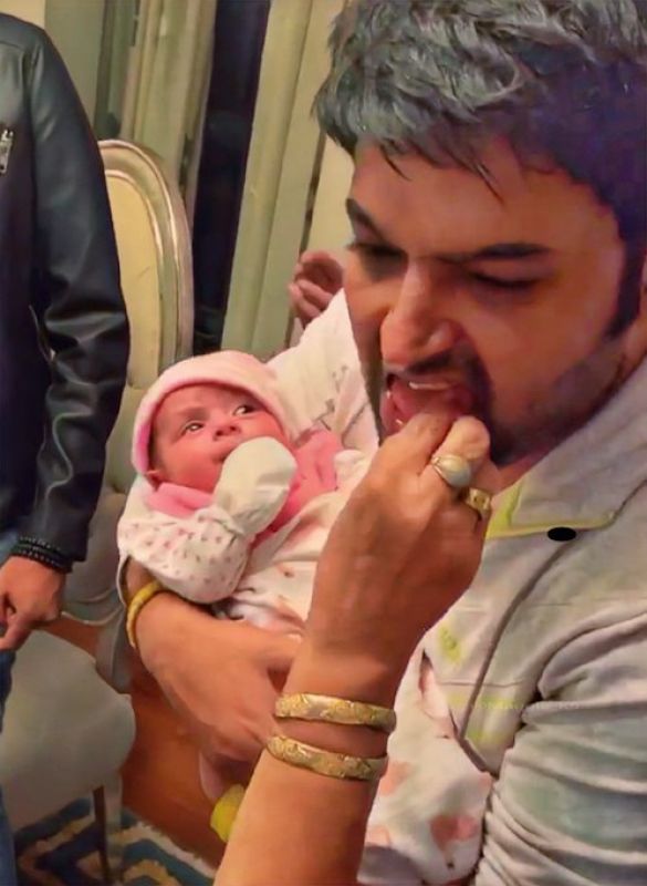Kapil Sharma, Ginni Chatrath's baby daughter's leaked photos