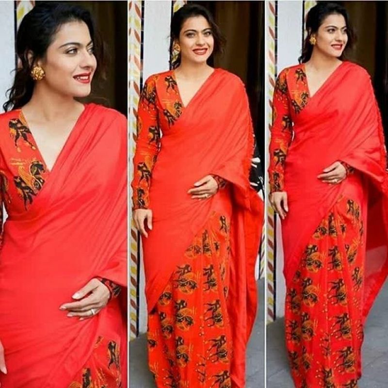 Kajol Look In saree