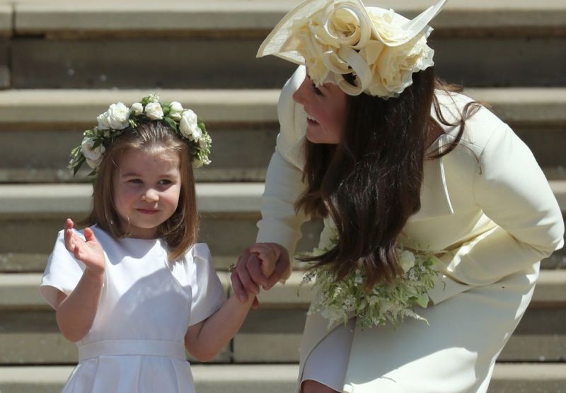 Kate Middleton with her kids at Prince Harry and Meghan Markle at royal wedding