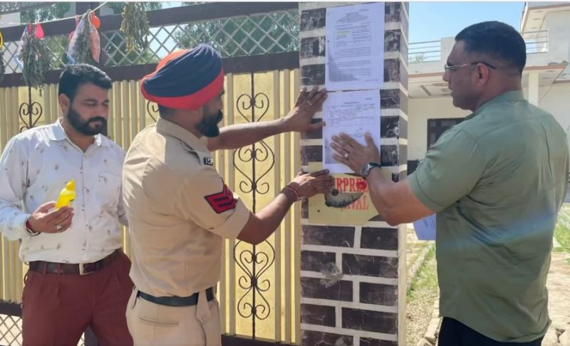 Fazilka Police Seizes Rs 22.70 Lakh Worth of Property Linked to Nominated Drug Smuggler Balwinder Singh Involved in 15 Cases

