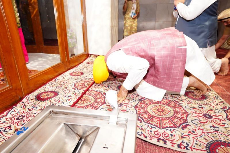 CM Mann Paid Obeisance at Gurdwara Shri Bhora Sahib in Anandpur Sahib