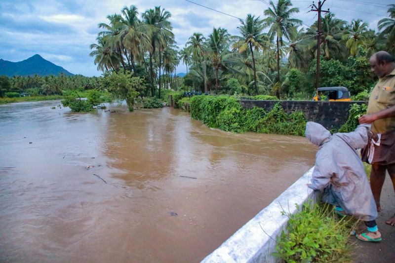 Pics: Tamil Nadu Grapples with Heavy Rains; Educational Institutions Shut