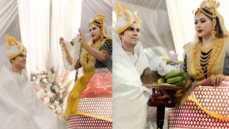 In Pics: Randeep Hooda Gets married to Lin Laishram in Meitei Wedding Ceremony in Imphal